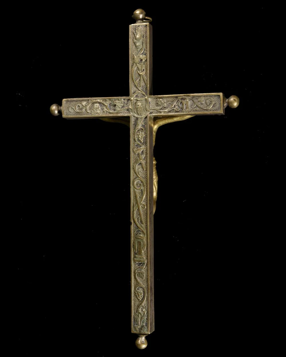 CRUCIFIX RELIQUAIRE AUX NOMBREUSES RELIQUES - Image 3