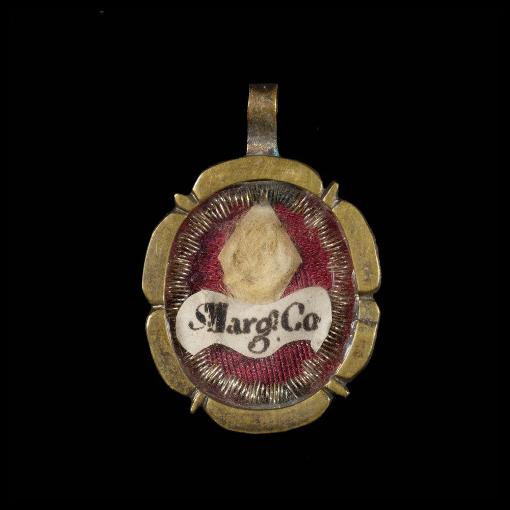 RELIQUAIRE, RELIQUE DE SAINTE MARGUERITE DE CORTONE AVEC DOCUMENT DU VATICAN