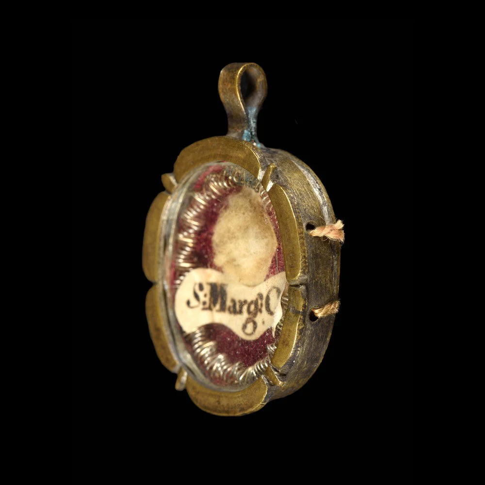 RELIQUAIRE, RELIQUE DE SAINTE MARGUERITE DE CORTONE AVEC DOCUMENT DU VATICAN - Image 2