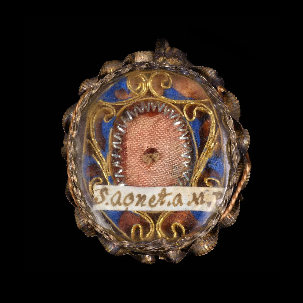 RELIQUAIRE, RELIQUE DE SAINTE AGNÈS DE MONTEPULCIANO