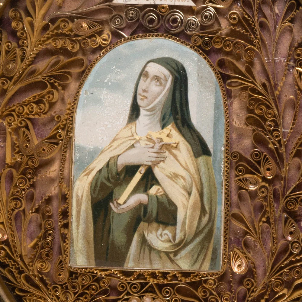 RELIQUAIRE SAINTE THERESE D'AVILA ET 2 RELIQUES - Image 2