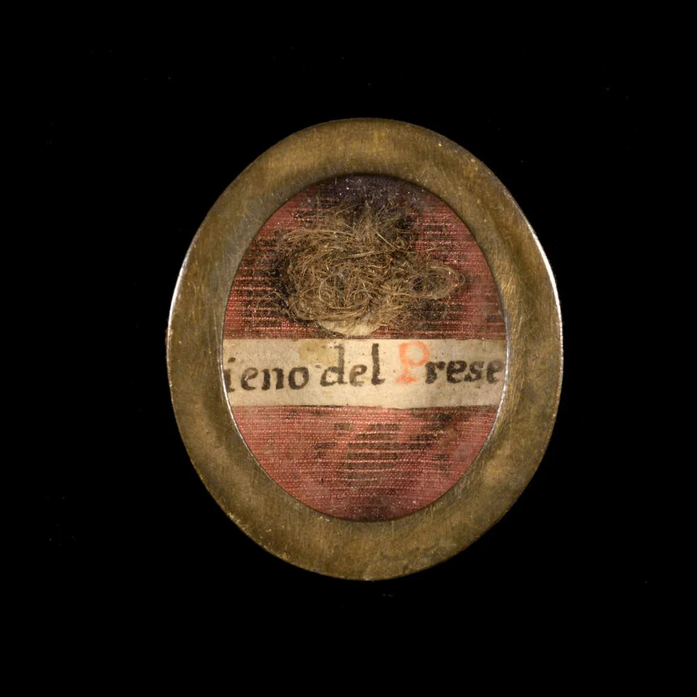 RELIQUE DE LA PAILLE DE LA SAINTE CRECHE DE JESUS CHRIST AVEC DOCUMENT