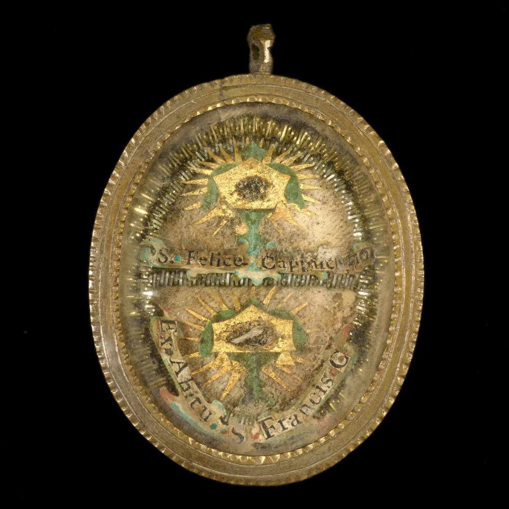 RELIQUES DE SAINT FRANCOIS D'ASSISE ET DE SAINT FELIX DE CANTALICE
