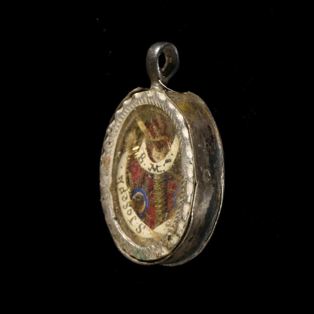 RELIQUAIRE VIERGE MARIE ET 2 SAINTS - Image 2
