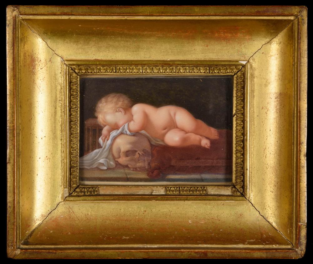 L’ENFANT ET LE CRÂNE tableau VANITÉ